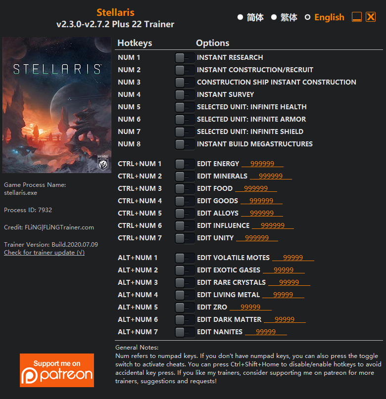 Stellaris Eğitmeni / Hile