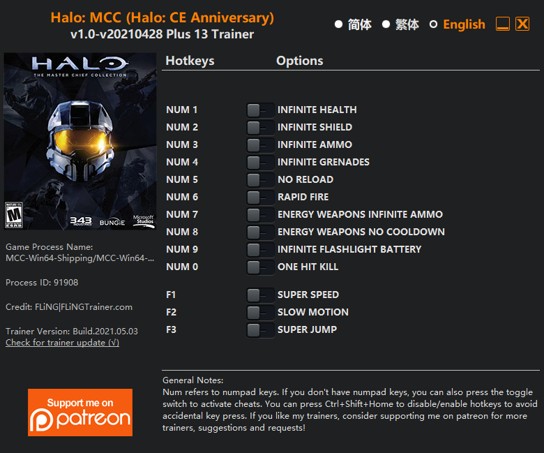 Halo: The Master Chief Collection Trainer/Cheat