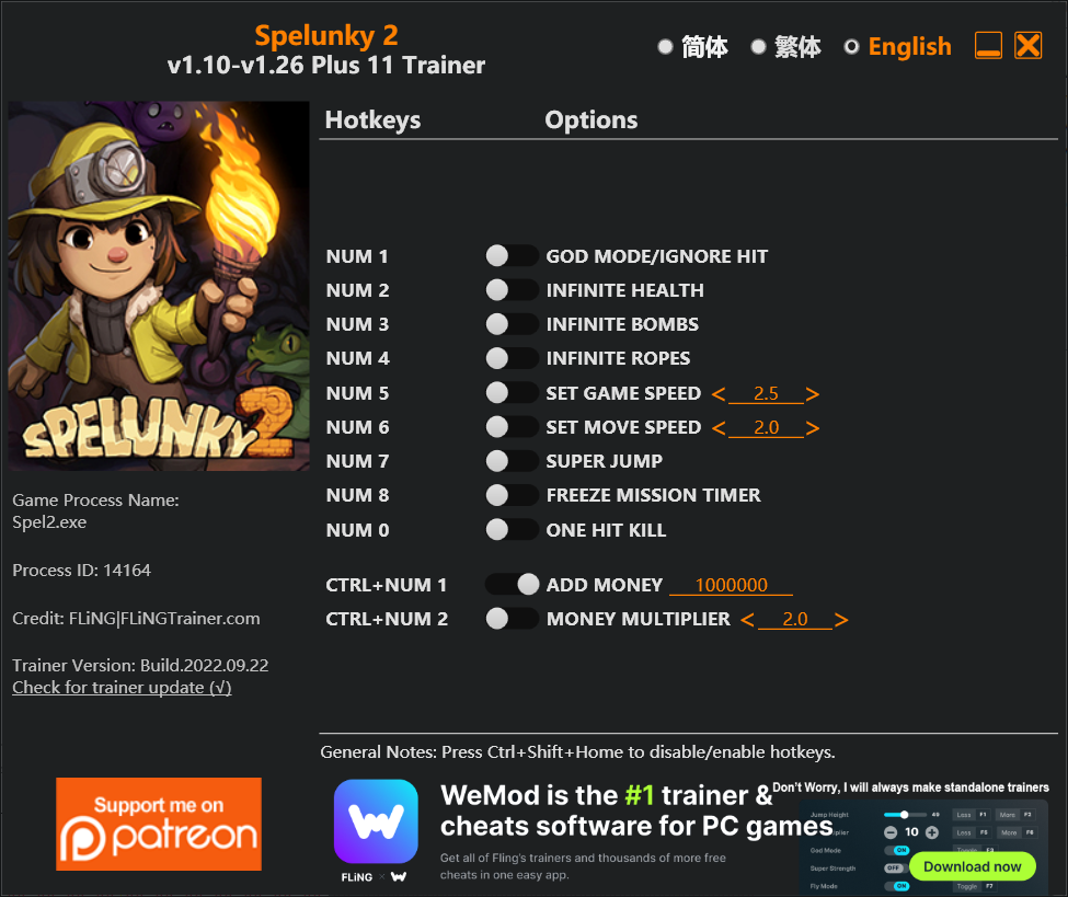 Spelunky 2 Trainer/Cheat