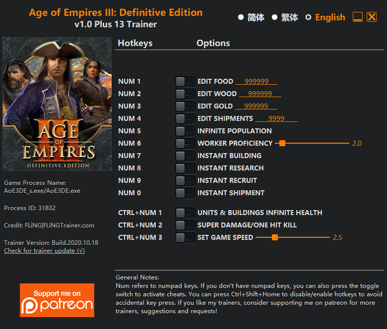 age of empires 3 cheats unlimited population