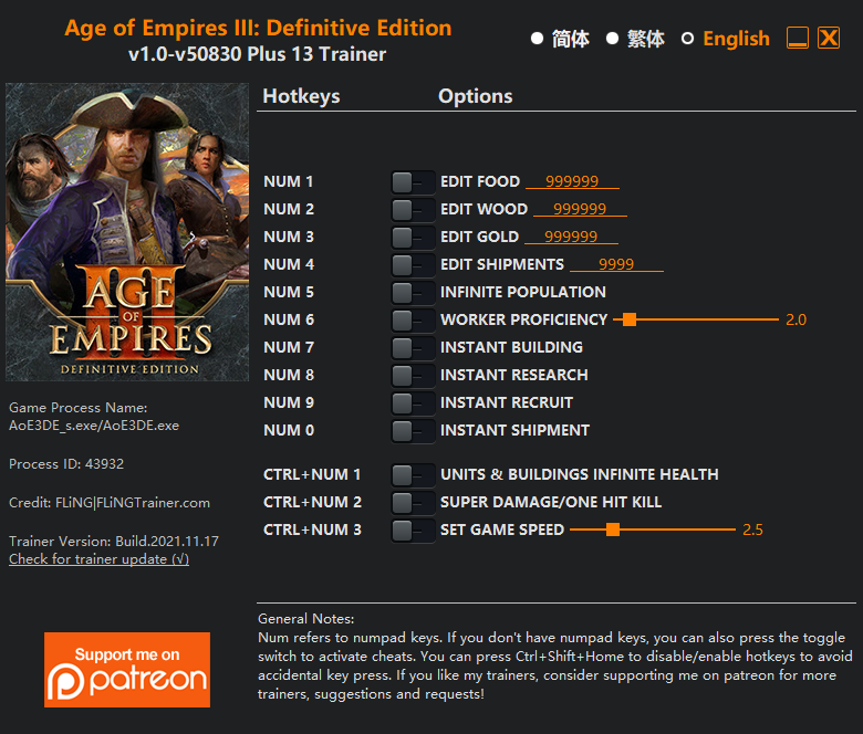 Age Of Empires Iii Definitive Edition Trainer Fling Trainer Pc Game Cheats And Mods