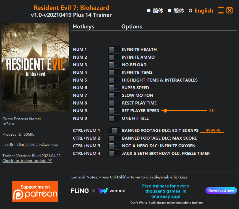resident evil 4 ultimate hd edition cheat table