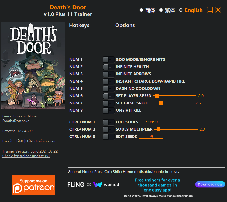 Death's Door Trainer/Cheat
