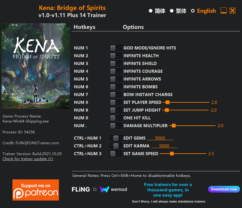 Kena: Bridge of Spirits Trainer/Cheat