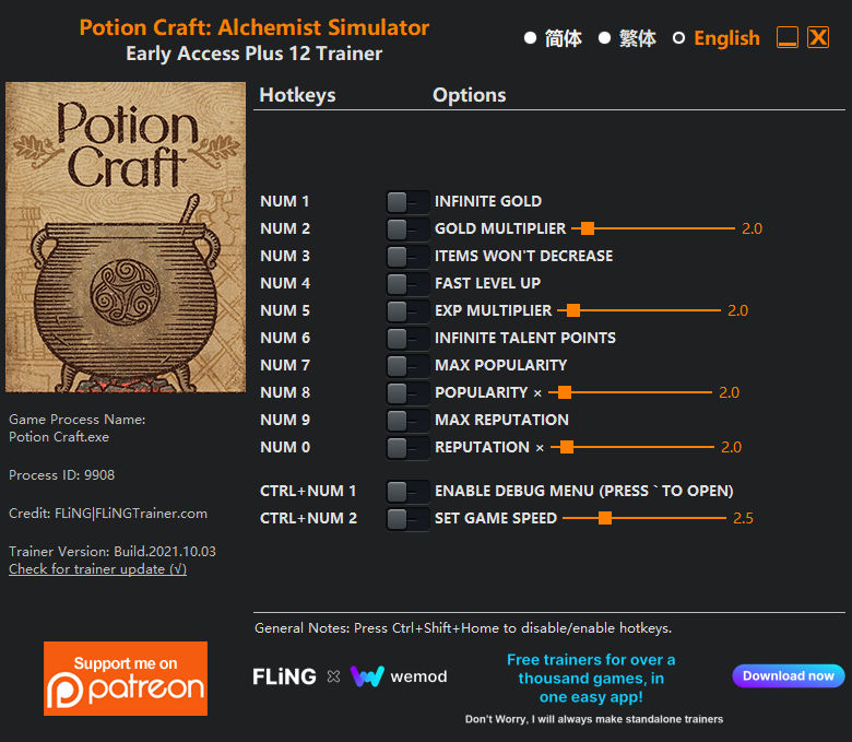 Potion Craft: Alchemist Simulator Trainer/Cheat
