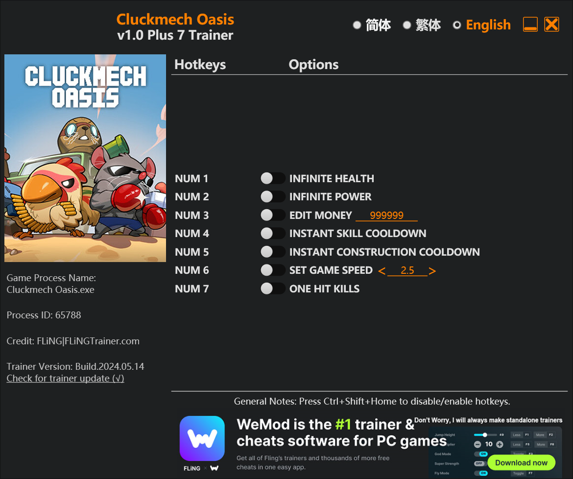 Cluckmech Oasis Trainer/Cheat