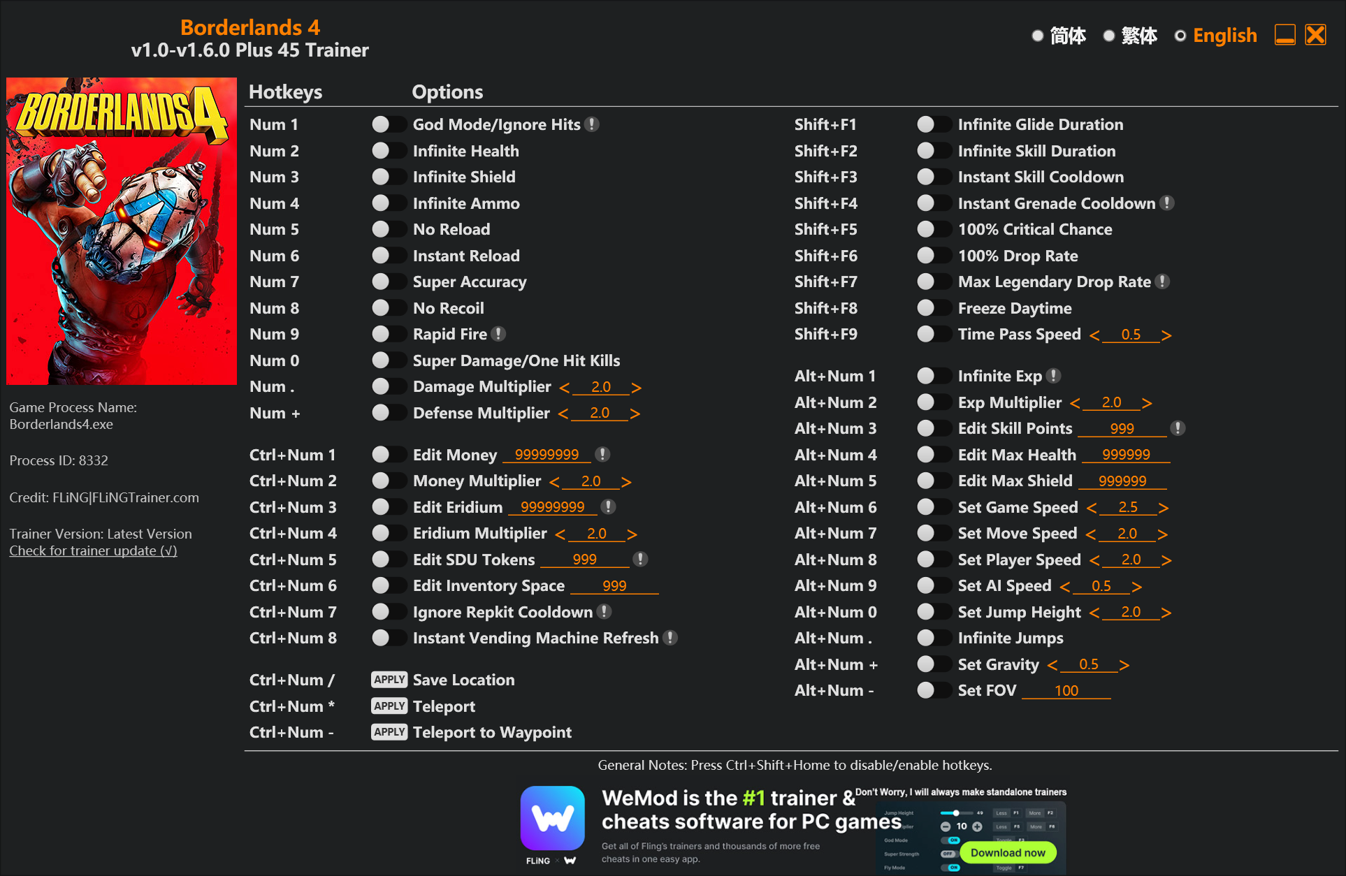Borderlands 4 Trainer/Cheat